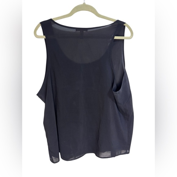 Ambiance Apparel Black Tank Top Scoop Neck Relaxed Fit - Picture 3 of 3